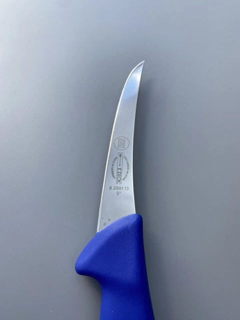 SET OF 3 F.DICK BUTCHERS ERGOGRIP 5" CURVED STIFF BONING KNIFE BLUE 13CM HUNTER AllYourBlades