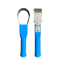 Stainless Steel Fish Seafood Scaler PVC Blue Handle AllYourBlades