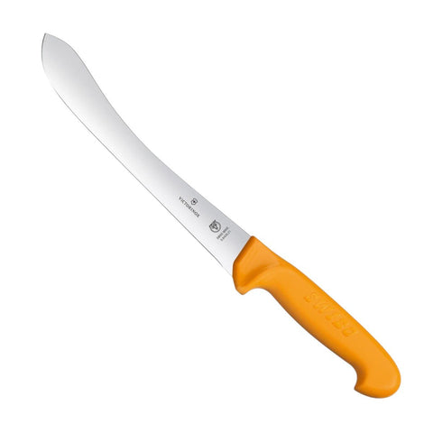 Swibo Victorinox Wide Tip Blade Butchers Knife 21cm Orange 58426.21