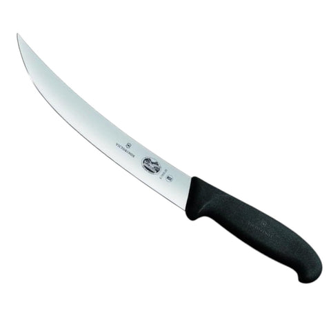 Victorinox 8" / 20cm Narrow Curved Breaking Knife With Fibrox Handle Black 5.7203.20