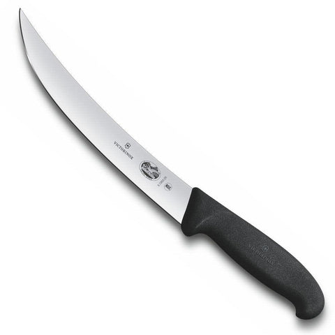 Victorinox Black Fibrox Narrow Breaking Curved 25cm Knife | 5.7203.25