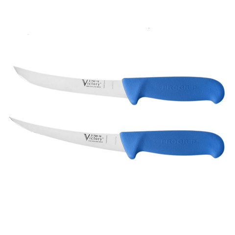 a pair of blue and white scissors on a black background