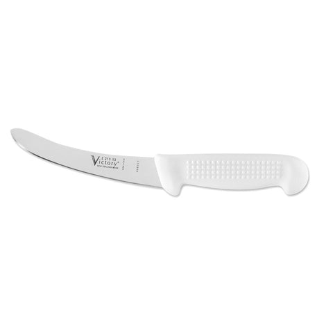 Victory Knives Butchers 5" Curved Boning Knife Rounded Tip 13cm White