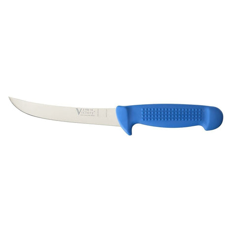 Victory Knives Butchers 6" Wide Curved Boning Knife Blue 15cm