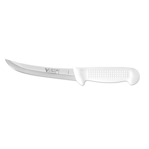 Victory Knives Curved Boning Knife Hollow Ground 15cm White Butchers Hunters