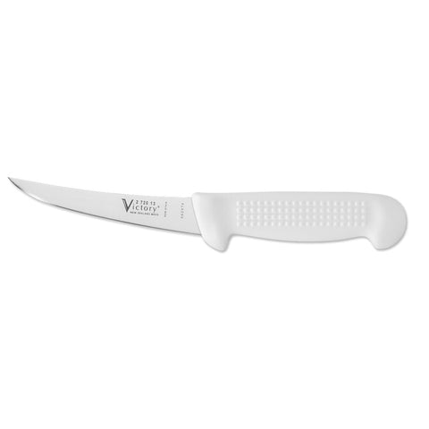Victory Knives Narrow Curved 5" Boning Knife 13cm White Butchers, Chefs, Hunters