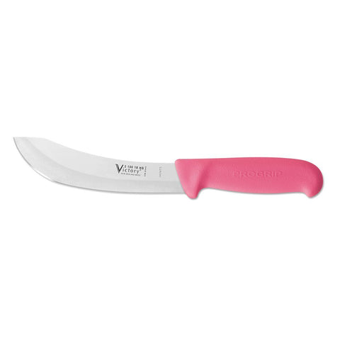 Victory Pro Grip 3PCS Skinning &  Curved Boning Knife Set Hollow Ground Pink