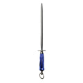 Voost 12" Round Polished Honing Steel Blue Handle AllYourBlades