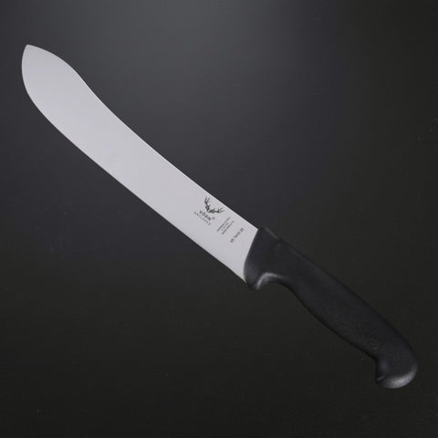 Vorn Antlorex 10" Bullnose Steak Knife Slicing Knife Wide Tip Stiff Blade – 25cm German Steel