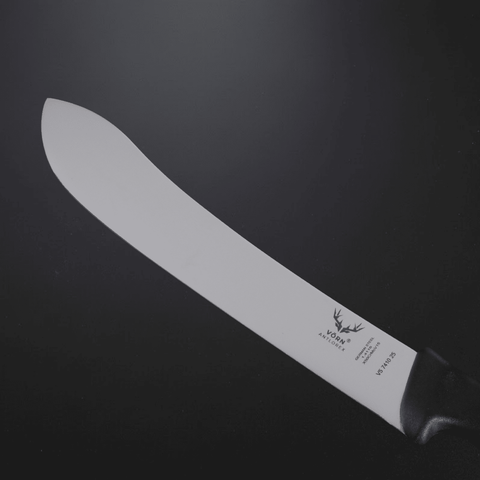 Vorn Antlorex 10" Bullnose Steak Knife Slicing Knife Wide Tip Stiff Blade – 25cm German Steel