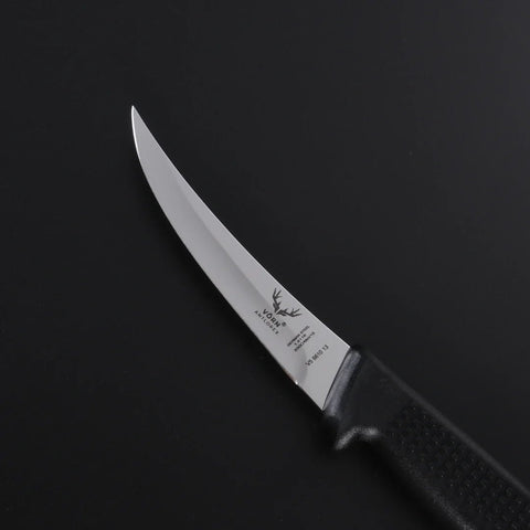 Vorn Antlorex 3PCS 5" Curved Stiff Hollow Ground Boning Knife Set – Professional Butcher Knives 13cm | German Stainless Steel | Black & White