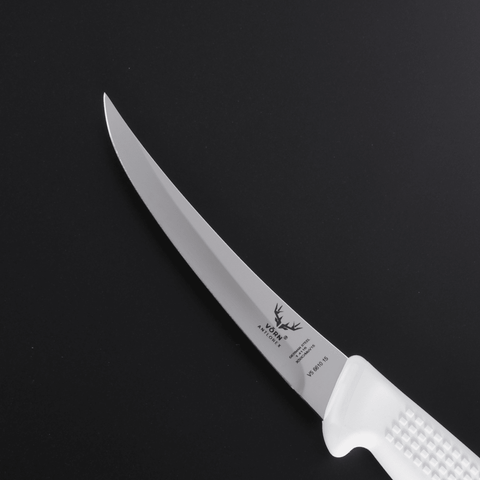 Vorn Antlorex 5" Curved Stiff Boning Knife Set (6-Pack) - Professional Butcher Deboning Knives， 13cm German Stainless Steel