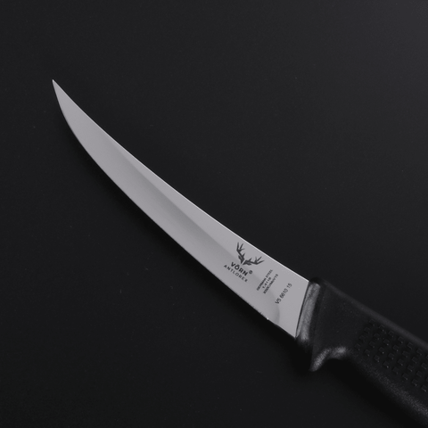 Vorn Antlorex 5" Curved Stiff Boning Knife Set (6-Pack) - Professional Butcher Deboning Knives， 13cm German Stainless Steel