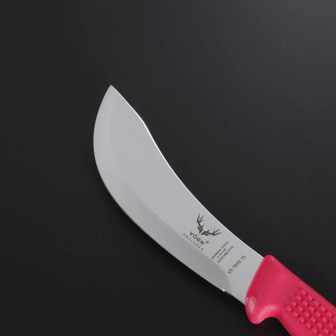 Vorn Antlorex 6-Pack 6" Curved Skinning Knife Set – German Stainless Steel Hollow Ground Butcher & Hunting Knives | Black, White, Blue or Pink