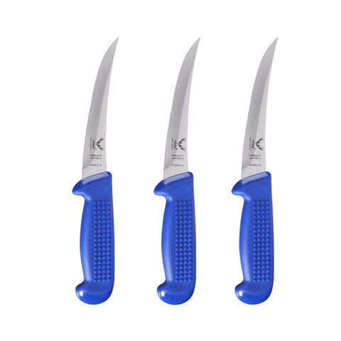Vorn Antlorex bundle 3 pack 6" Curved Stiff Hollow Ground Butchers Boning Knife – 15 cm German Stainless Steel