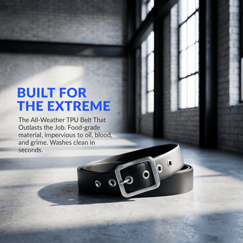 VORN ANTLOREX Food-Grade TPU Work Belt – 316 Marine Grade Stainless Steel | Butcher, Fishing & Marine