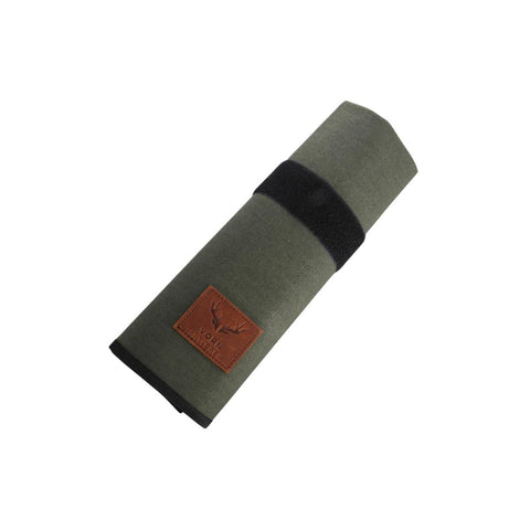 Vorn Antlorex Premium Canvas Knife Roll with Genuine Leather Logo – 4 & 6 Slot Options